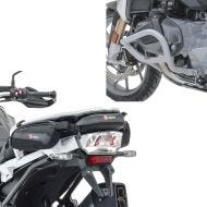 Sett: Crash bar egnet for BMW R 1250 GS 19-23 Motoguard L2 crash bar lys grå med hale bag verktøyveske verktøyveske TB3