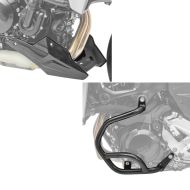 Sett: Crash bar egnet for BMW F 900 R / XR 20-24 motorbeskyttelsesstang Motoguard BG2 med frontspoiler motorbeskyttelse BS1 karbonlook