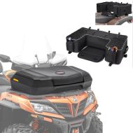 Sett: Quad top case ATV case front front case QF1 66 liter Bagtecs med Quad ATV bak bag QB5 top case svart