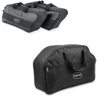 Sett: sideveske innerveske egnet for Harley Davidson Touring 94-24 Craftride + innerveske toppveske Craftride MT5 egnet for Harley Davidson King Tour Pak 93-24