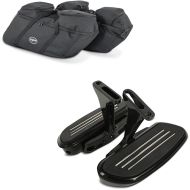 Sett: innervesker for Harley Davidson Touring 94-24 for sidevesker Craftride SP4 + løpebrett for Harley Davidson Touring 93-24 Craftride CF2 med holder svart