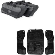 Sett: Innerveske i sideveske som passer for Harley Davidson Touring 94-22 Craftride + salveskelokk og toppveskelokkorganisator som passer til Harley Davidson Touring 94-13 Craftride
