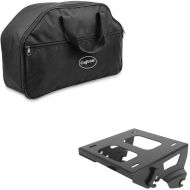 Sett: innerbag toppveske Craftride MT5 egnet for Harley Davidson King Tour Pak 14-24 + bagasjehylle TP Solo sete egnet for Harley Davidson Touring 14-24 svart Craftride