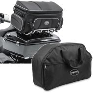 Sett: halebag TT1 73Ltr + innerbag egnet for chopper / custom sykler King Tour Pak 93-24