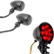 Sett: LED-indikator BL15 + LED-baklykt egnet for Chopper Lumitecs