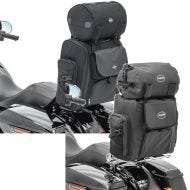 Sett: Sissybar bag SXL+ Vanntett sissybar bag som passer til Chopper WPL