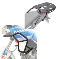 Sett: øvre crashbar + bagasjehylle som passer til Aprilia Tuareg 660 22-24 TP SLP