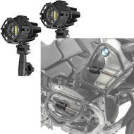 Sett: LED ekstra hovedlykt S22X+ crash bar beskyttelse CP8 22-28mm