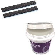 Sett: balanseringsvekter 2 stk 12x5g + monteringspasta 3kg