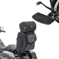 Sett: Sissybar bag + løpebrett driver pillion fotstøtter foran-bak FB8B