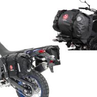 Sett: haleveske 40l + salvesker WP8 2x30L sideveske med rullelukking