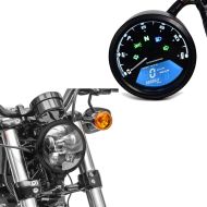 Sett: Speedometer LCD digital turteller analog TM1 + LED hovedlys 5,75 tommer