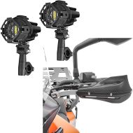 Sett: LED ekstra frontlykter S22X tåkelys + håndbeskyttere Enduro Motocross håndbeskyttere
