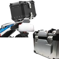 Sett: Alu TP XB45 45 liter + ryggpolstring egnet for BMW Alu TP ryggstøtte RS2