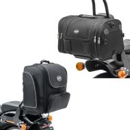 Sett: halebag RB1 bagasjerull 24-30 liter + sissy bar bag TM4 halebag 39-49 liter
