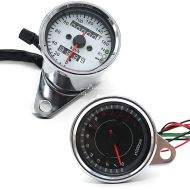 Sett: Speedometer CMS Tacho + turteller analog CVT krom