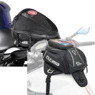 Sett: Tail bag Race egnet for pillion sete + tank bag Magnet TR6 + avtagbar mobiltelefon bag