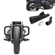 Sett: crashbar egnet for Honda Rebel 500 CMX 17-24 + slip-on eksos