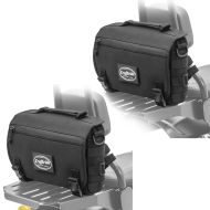 2x Sissybar bag Craftride Dark Gear egnet for Chopper og Cruiser halebag 4L svart økonomisett