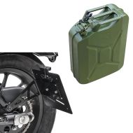 Sett: Sideskiltholder egnet for Chopper Cruiser Retro LH5 Craftride med drivstoffbeholder av metall 20L JC3 grønn
