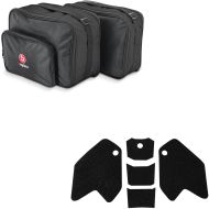 Sett: Vario-koffert-innervesker som passer for BMW R 1200 GS / ADV 13-18 MV1 Bagtecs med tankpute, sidetankpute, knebeskyttere TS42
