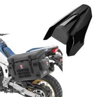 Sett: Vanntett PVC motorsykkel sidekoffert univ koffert BPW Bagtecs med pelsdeksel egnet for Honda CB 650 R 19-20 sw.