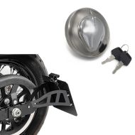 Sett: Sideskiltholder som passer for Honda Shadow VT 600 C 88-00 sw Craftride med motorsykkel OEM tanklokk med nøkkel