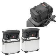 Sett 2x ekstra pose aluminiumskoffert + halepose 20 liter