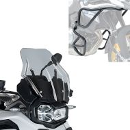 Touring-skjerm røykgrå + crash-bars øverst og nederst passer for BMW F 850 GS / F 750 GS 18-23