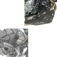 Krockbøylebeskyttelse + støtbøylesett L passer for BMW F 850 GS / F 750 GS 18-20 Motoguard
