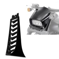 Sett: Frontspoiler egnet for Harley Davidson Softail Fat Bob / 114 18-24 Radiatordeksel Craftride CV6 matt svart + Frontlykt frontmaske egnet for Harley Davidson Softail Fat Bob 114 18-24 Fly Screen Craftride svart