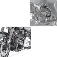 Sett med kollisjonsbøyler Bart + salveskebeskyttere egnet for Harley Davidson Sport Glide 18-24 Craftride svart