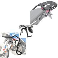Crash bar sett + hovedstativ + bagasjehylle som passer til Aprilia Tuareg 660 22-24