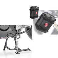 Hovedstativ med ABE egnet for Honda NC 700 S 12-13 NC 750 S 15-20 + sett med kollisjonsbøyleposer 2x 6 liter