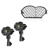 LED-tåkelys + frontlysgrill egnet for BMW R 1200 GS 04-12 SG2