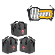 Innerlommer aluminiumskoffert toppdeksel + frontlysgitter egnet for BMW R 1250 GS / Adventure 19-24