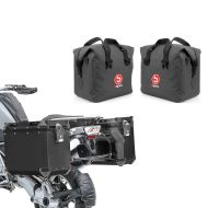 Sett aluminiumskoffert + sett aluminiumskoffert innerveske som passer for BMW R 1250 GS / Adventure 19-24