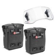 Vario spoilerfeste egnet for Honda Africa Twin CRF 1000 L Puig 20764W klar + crash bar bag 2x10L