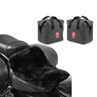 Sittepute + sett med innerlommer aluminiumskoffert 35-45L