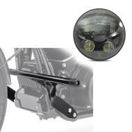 Sett: LED hovedlykt 5,75 tommer egnet for chopper / tilpasset sykkel hovedlykt svart Craftride + crash bar egnet for Harley Davidson Dyna 1990-2017 motorvakt Craftride SC17