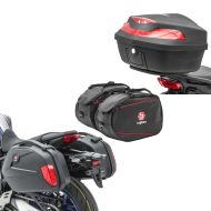 Sett SC22 koffert med sideveske innervesker + toppveske XK48 Universal 48 liter rød