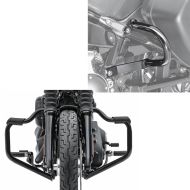 Sett: Crash bar Mustache egnet for Harley Davidson Softail 18-24 crash bar 32mm svart Craftride + sadelbag crash bar egnet for Harley Davidson Sport Glide 18-24 case crash bar Craftride TG7 svart
