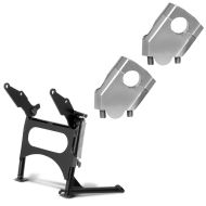 Styrestige 40mm aluminium sølv + hovedstativ med ABE egnet for Honda Varadero XL 1000 V 01-11