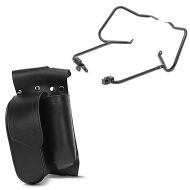 Sett: Crash bar bag egnet for Harley Davidson CVO Street Glide Craftride + pannier rack egnet for Harley Davidson Street Glide Special 15-22 med svart crash bar Craftride