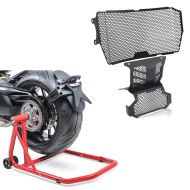 Enarms stativ monteringsstativ Single-Classic rød + radiatordeksel egnet for Ducati Hypermotard 950 / SP 19-24