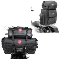 Hale bag sett SX70 + XF30 egnet for Yamaha XV 950 / R + Sissybar bag WPL hale bag med bagasjerull