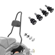 Sett: Sissy bar egnet for Harley Davidson Softail Low Rider / S 18-24 Craftride XL med dockingsett svart + festesett docking hardware sett egnet for Harley Davidson Softail 18-24 52300646 Craftride black