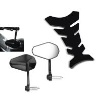 Tankpute fiskebein tankbeskyttelsesklistremerke + styreendespeil egnet for KTM 125 Duke / 790 Duke