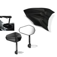 Styre endespeil + stolpetrekk egnet for Kawasaki Ninja 650 / Z 650 17-19 pukkeltrekk matt