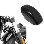 Sett: Hjulskjerm egnet for Harley Davidson Sportster Forty-Eight 48 10-20 bakhjulsdeksel Craftride svart + metall forskjermkort egnet for Harley Davidson Sportster Forty Eight 48 / Special 10-20 Craftride